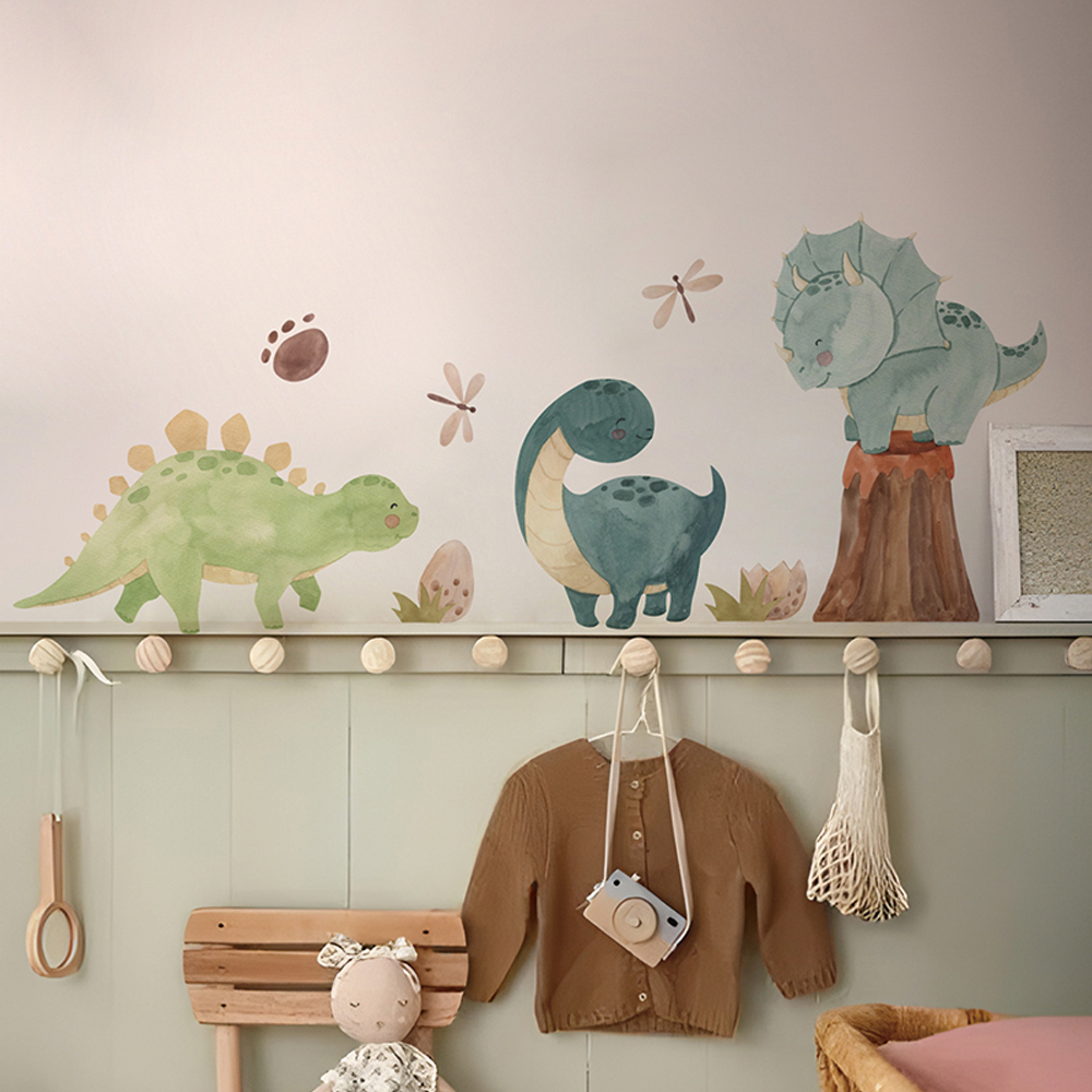 Наклейки на стену с динозавром – обзор и цена Baby Nursery Decor Girl
