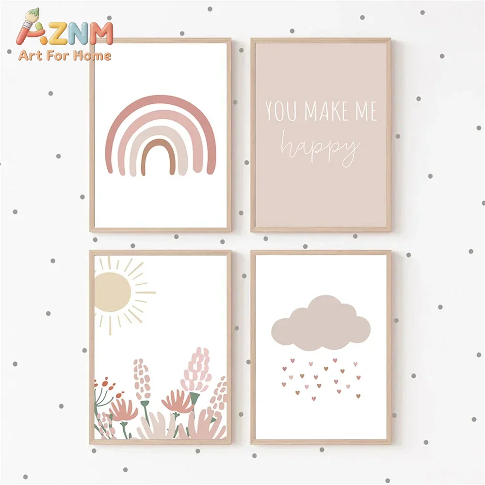 AZNM, плакат в стиле бохо с ро – обзор и цена Baby Girl Nursery Quotes