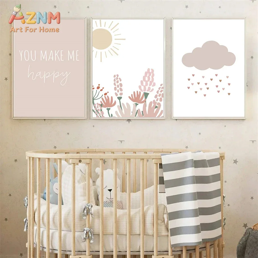 AZNM, плакат в стиле бохо с ро – обзор и цена Baby Girl Nursery Quotes